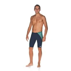 Arena Water Jammer -Speedos Shop 001383 navy green navy front l 1