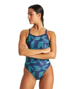 Arena Puzzled Challenge Back -Speedos Shop 004638 660 w puzzled challenge back one piece 001 o