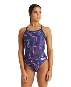 Arena Puzzled Light Drop Back -Speedos Shop 004639 740 w puzzled light drop back one piece 001 o