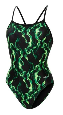 Dolfin Women's Print V-Back One Piece -Speedos Shop 0100 b23d front
