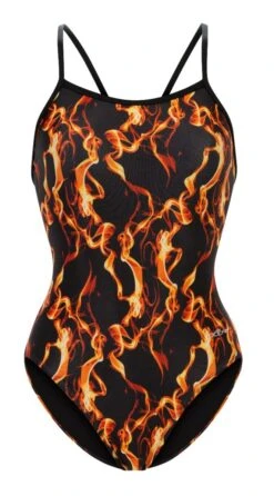 Dolfin Women's Print V-Back One Piece -Speedos Shop 0100 b29d front2