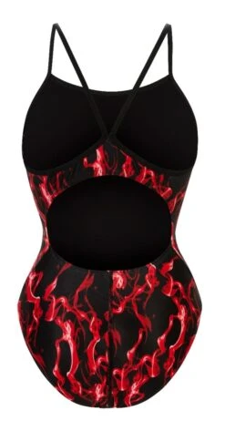 Dolfin Women's Print V-Back One Piece -Speedos Shop 0100 b33d back