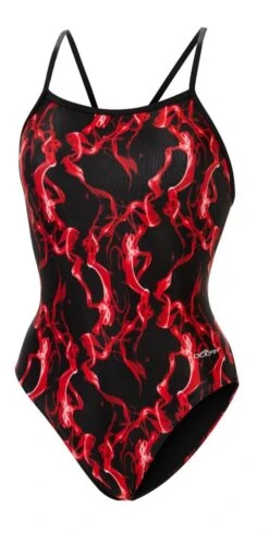 Dolfin Women's Print V-Back One Piece -Speedos Shop 0100 b33d front