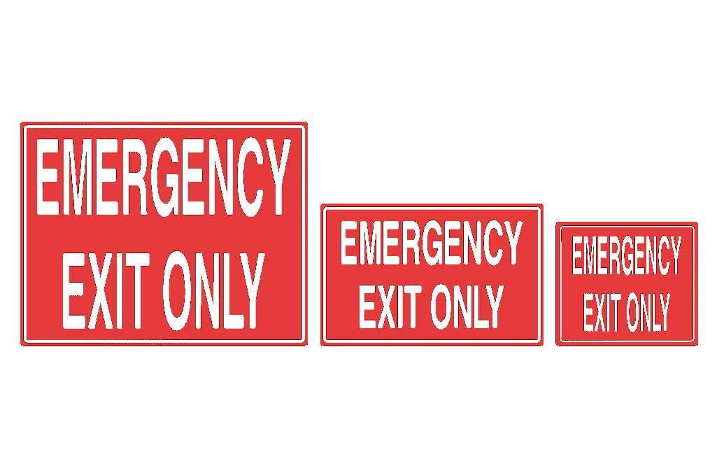 Emergency Exit Only Sign 1 Emergency Exit Only Sign