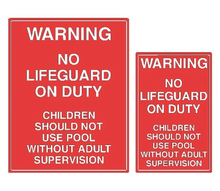 Warning No Children Without Supervision Sign 1 Warning No Children Without Supervision Sign