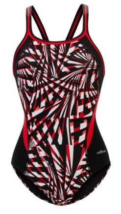 Dolfin Women's Print Color Block DBX Back One Piece -Speedos Shop 5m00 b39d front2
