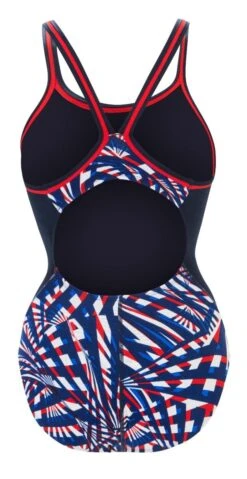 Dolfin Women's Print Color Block DBX Back One Piece -Speedos Shop 5m00 b41d back