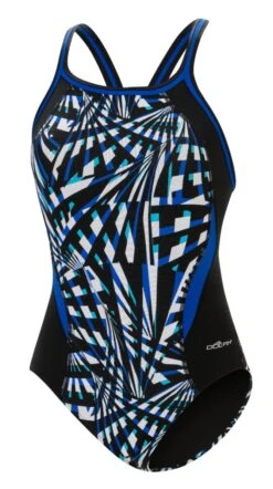 Dolfin Women's Print Color Block DBX Back One Piece -Speedos Shop 5m00 b43d front
