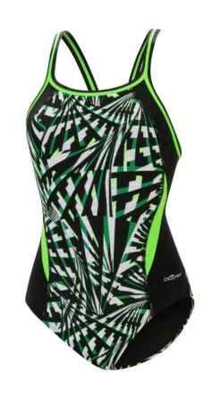 Dolfin Women's Print Color Block DBX Back One Piece -Speedos Shop 5m00 b58d front