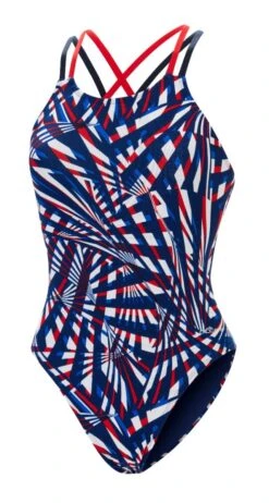 Dolfin Women's Print Atomic Double X Back -Speedos Shop 6a00 b41d front