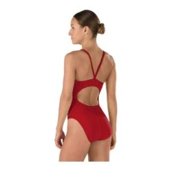 Speedo Solid Endurance Flyback -Speedos Shop 819016 maroon back