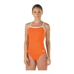 Speedo Solid Endurance Flyback -Speedos Shop 819016 orange front