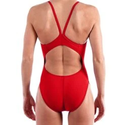Dolfin Team Solid V2 Back -Speedos Shop 9615l red back1