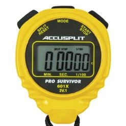 Accusplit Pro Survivor A601X Stopwatch -Speedos Shop a601x front yellow 3