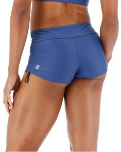 TYR Solid Della Boyshort -Speedos Shop bsol7a solid della boyshort slate 3