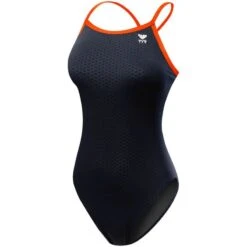 TYR Hexa Durafast Diamondfit 15 TYR Hexa Durafast Diamondfit -Speedos Shop dhex7 black orange front