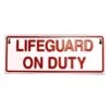 Reversible Lifeguard On/Off Duty Sign