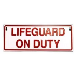 Reversible Lifeguard On/Off Duty Sign