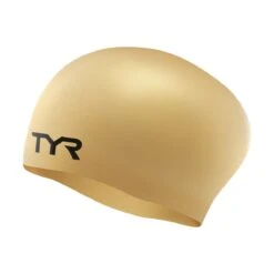 TYR Long Hair Wrinkle-free Swim Cap 18 TYR Long Hair Wrinkle-free Swim Cap -Speedos Shop lcsl gold