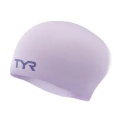 TYR Long Hair Wrinkle-free Swim Cap 19 TYR Long Hair Wrinkle-free Swim Cap -Speedos Shop lcsl lavender