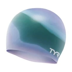 TYR Multi Color Silicone Cap -Speedos Shop lcsm purple green