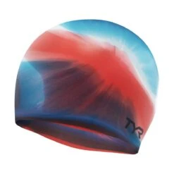TYR Multi Color Silicone Cap -Speedos Shop lcsm red navy