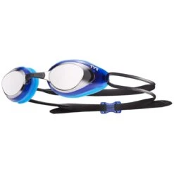 TYR Black Hawk Racing Mirrored Goggles 11 TYR Black Hawk Racing Mirrored Goggles -Speedos Shop lgbhm silver blue 1