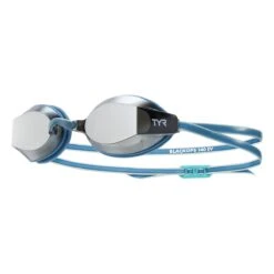 TYR BlackOps 140 EV Mirrored Women's Goggles -Speedos Shop lgbkopfm silver teal blue