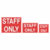 Staff Only Sign