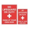 Swim At Your Own Risk Sign