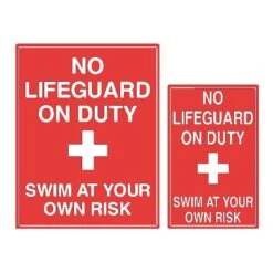 Swim At Your Own Risk Sign