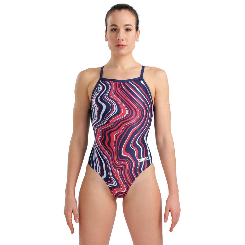 Speedos Shop 42 Speedos Shop -Speedos Shop 2733771005563 W SWIMSUIT LIGHTDROP BACK MARBLED 740 NAVY RED MULTI 003